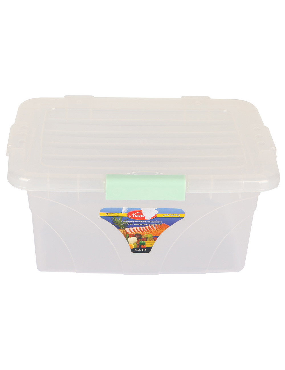 210 علبة بلاستيك مع غطاء شفاف