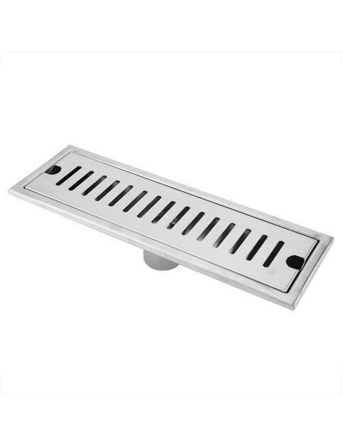 CM-112 STAINLESS STEEL FLOOR DRAIN SILVER 10*40CM-0.8MM