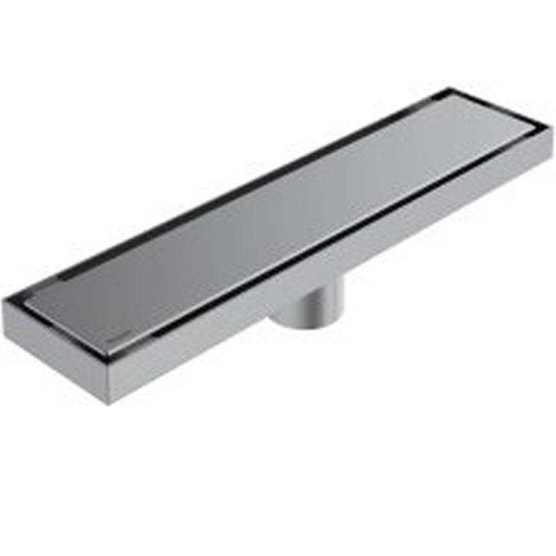 CM-117 STAINLESS STEEL FLOOR DRAIN CERAMIC SILVER 8*20CM-1.2MM