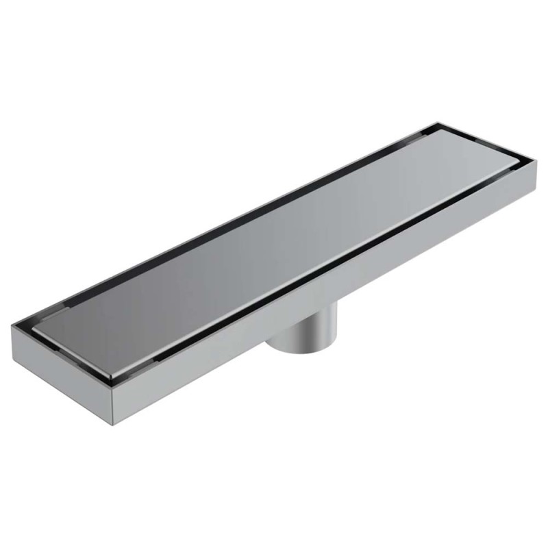 CM-119 STAINLESS STEEL FLOOR DRAIN CERAMIC SILVER 8*40CM-1.2MM