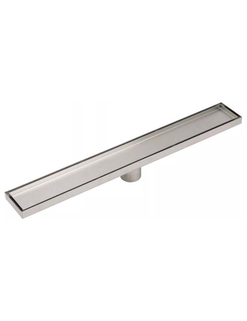 CM-121 STAINLESS STEEL FLOOR DRAIN CERAMIC SILVER 8*60CM-1.2MM