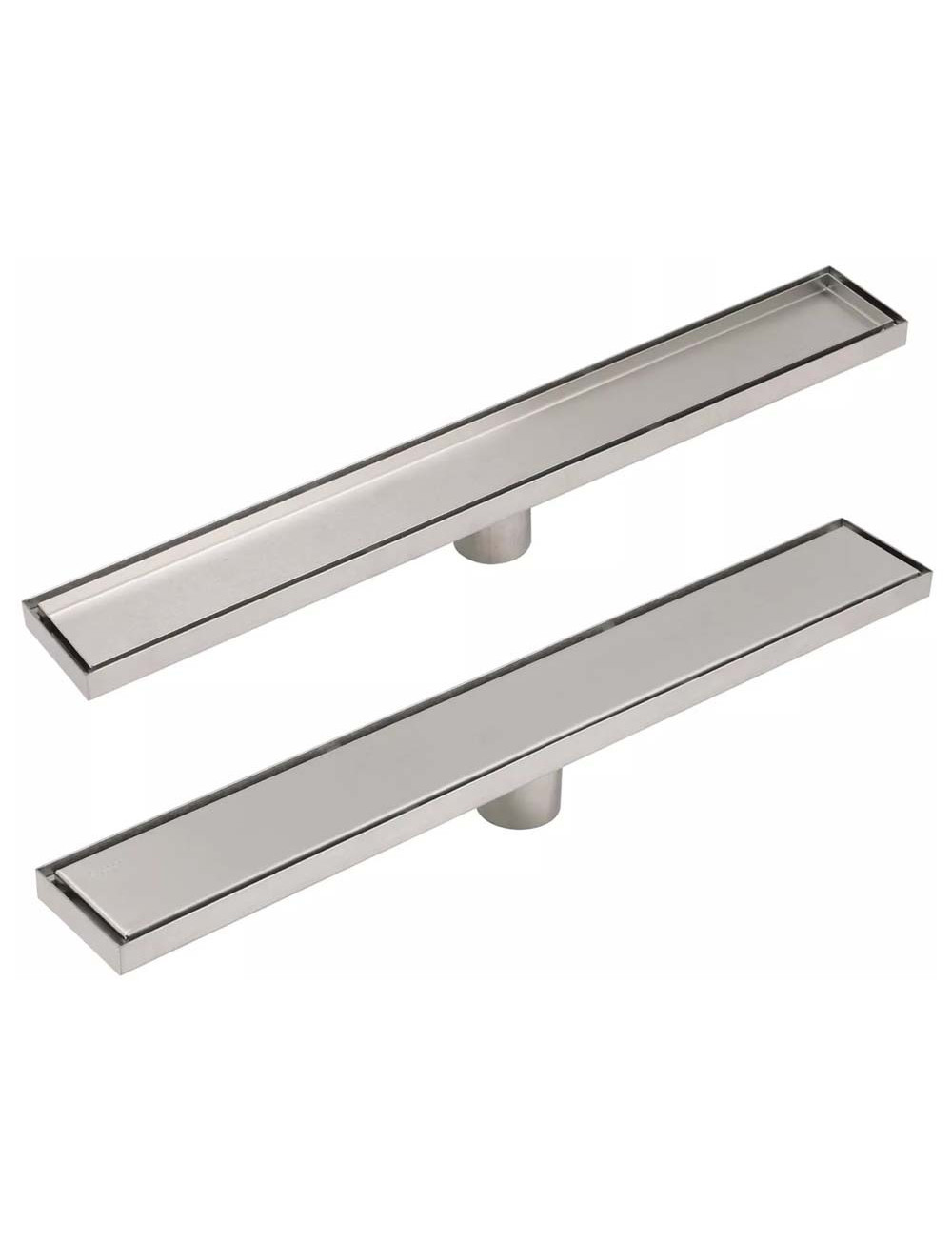 CM-121 STAINLESS STEEL FLOOR DRAIN CERAMIC SILVER 8*60CM-1.2MM
