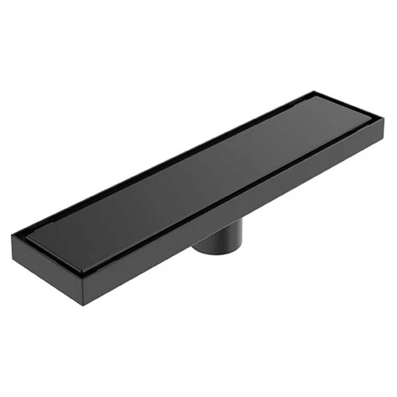 CM-124 STAINLESS STEEL FLOOR DRAIN BLACK 8*40CM-1.2MM