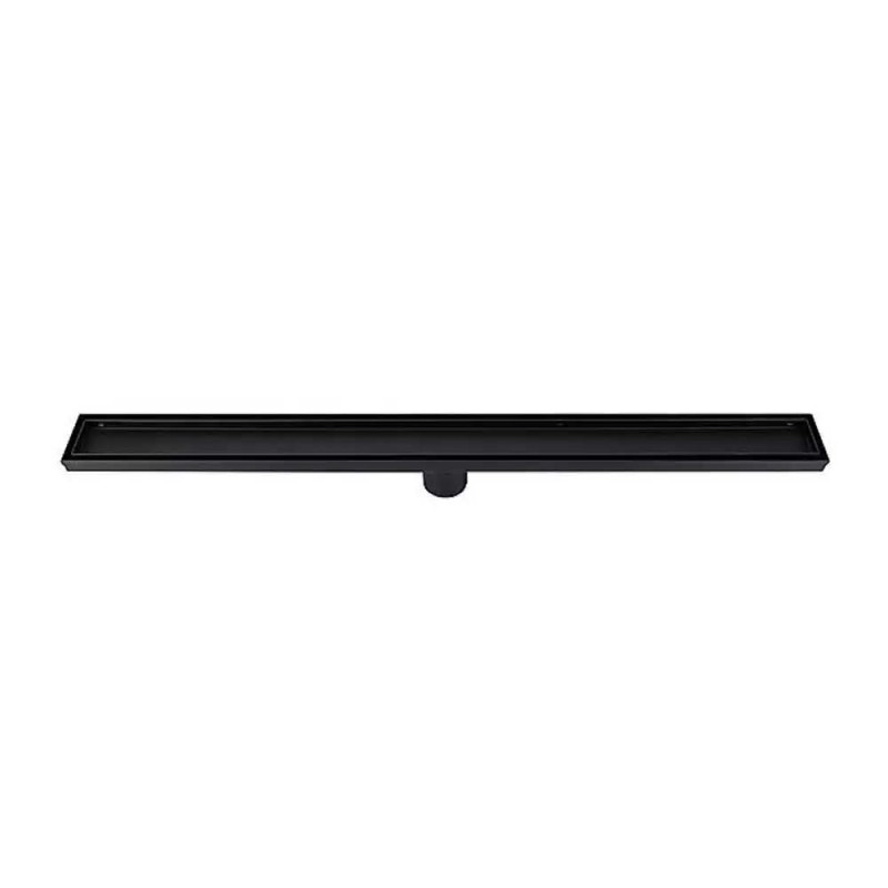 CM-125 STAINLESS STEEL FLOOR DRAIN BLACK 8*50CM-1.2MM