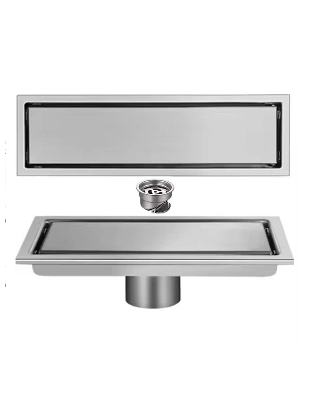 CM-130 STAINLESS STEEL FLOOR DRAIN CERAMIC 10*30CM-1.2MM