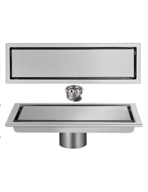CM-130 STAINLESS STEEL FLOOR DRAIN CERAMIC 10*30CM-1.2MM