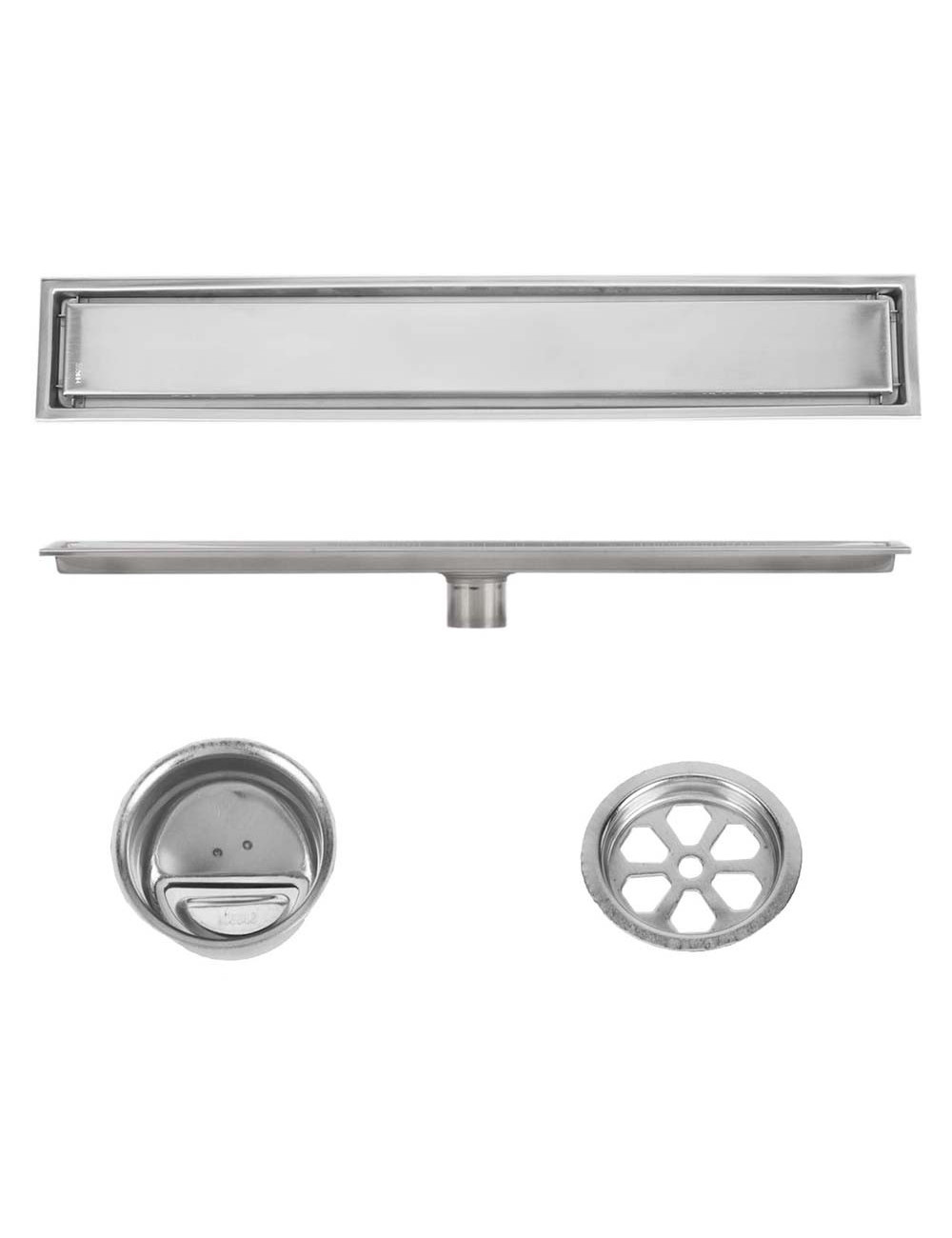 CM-133 STAINLESS STEEL FLOOR DRAIN 10*40CM-1.2MM