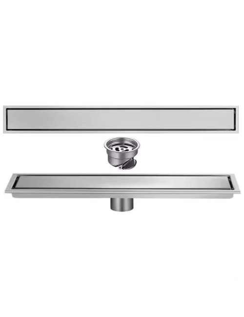 CM-139 STAINLESS STEEL FLOOR DRAIN SILVER 10*60CM-1.2MM