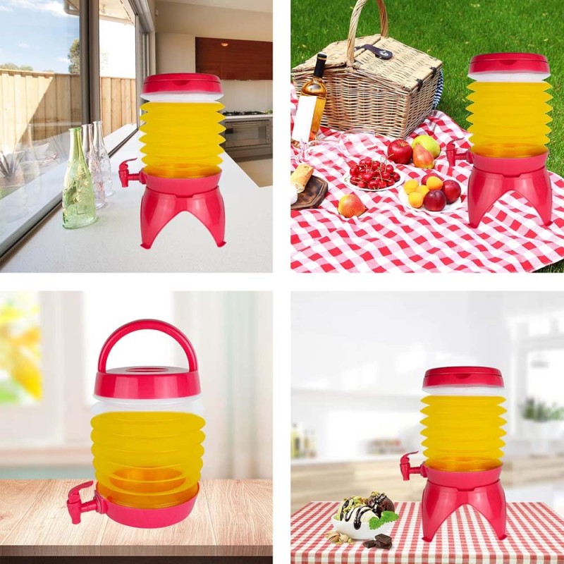 OUTDOOR FOLDING WATER BUCKET 5.5L MULTI-COLOR