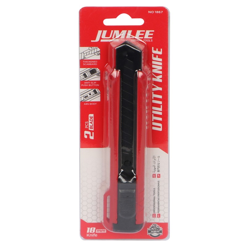JUMLEE-1867 UTILITY KNIFE 18MM