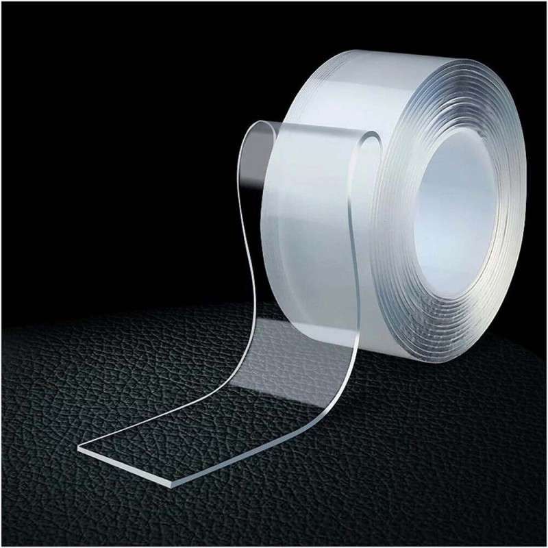 CM-061 30MM X 3M 1MM تيب دبل سيد شفاف متعدد الاستخدامات