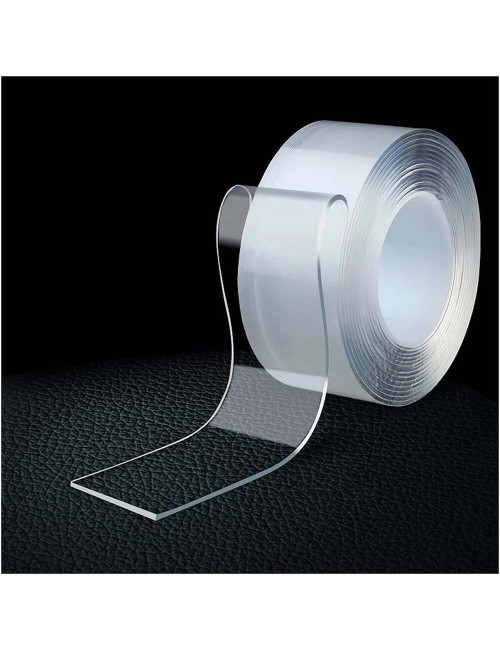 CM-061 30MM X 3M 1MM تيب دبل سيد شفاف متعدد الاستخدامات