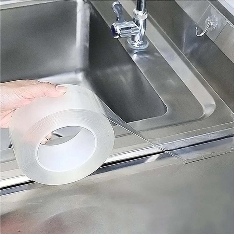 CM-061 30MM X 3M 1MM تيب دبل سيد شفاف متعدد الاستخدامات