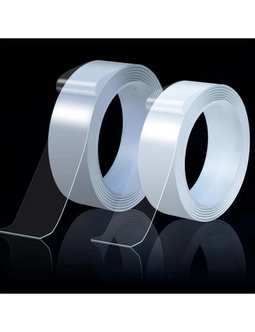 CM-061 30MM X 3M 1MM تيب دبل سيد شفاف متعدد الاستخدامات