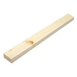 WHITE WOOD 1" x 2" x 4 MTR