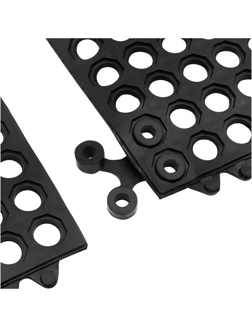 BLACK RUBBER FLOOR CORNER CONNECTOR