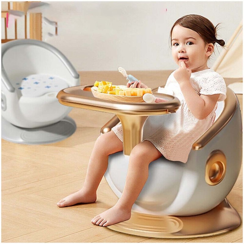 PORTABLE KIDS CHAIR WITH DINING TRAY AND TRAY COVER 36*34CM
