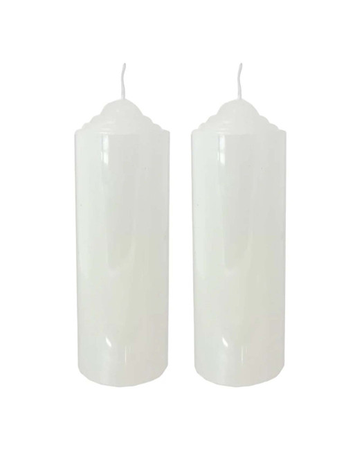AR-21702-P WAX CANDLE 2 PICES SET