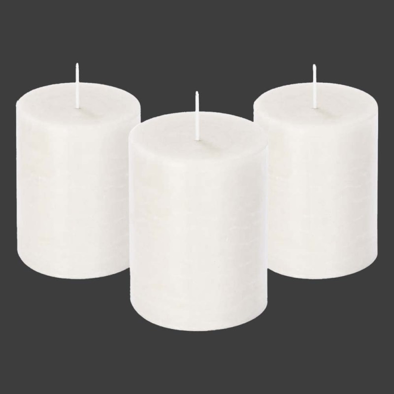 AR-21694-P WAX CANDLE 3 PICES SET