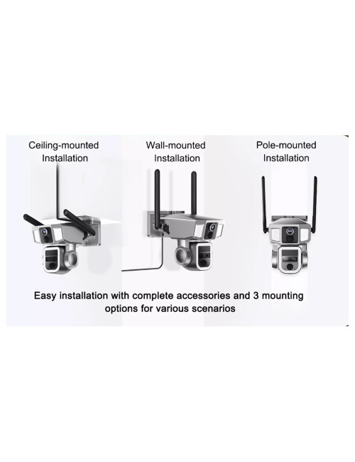 Y7A كاميرا طاقة شمسية مع بانل