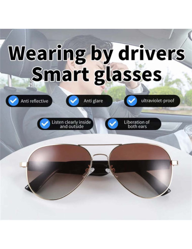 MZ01 نظارة شمسية مع بلوتوت