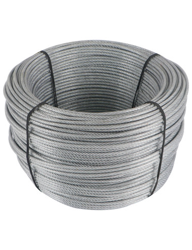 GALV STEEL WIRE ROPE PVC COATED 3 × 4 MM × 150 MTR