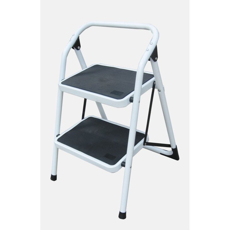 LY102 STEEL 2 STEPS STOOL WHITE