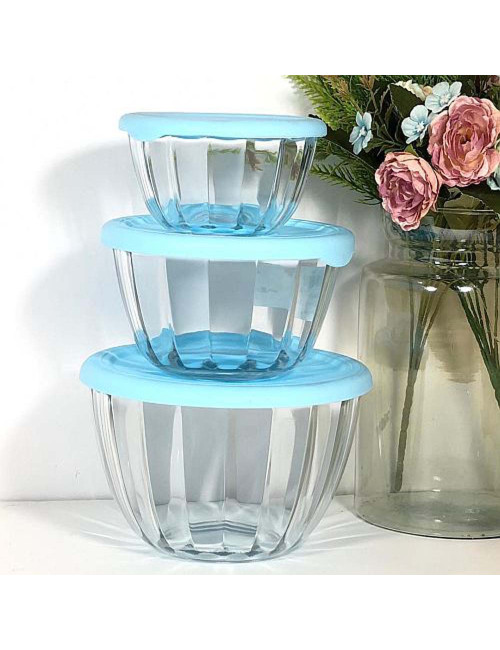 943 STORAGE BOWL WITH LID 3PCS SET