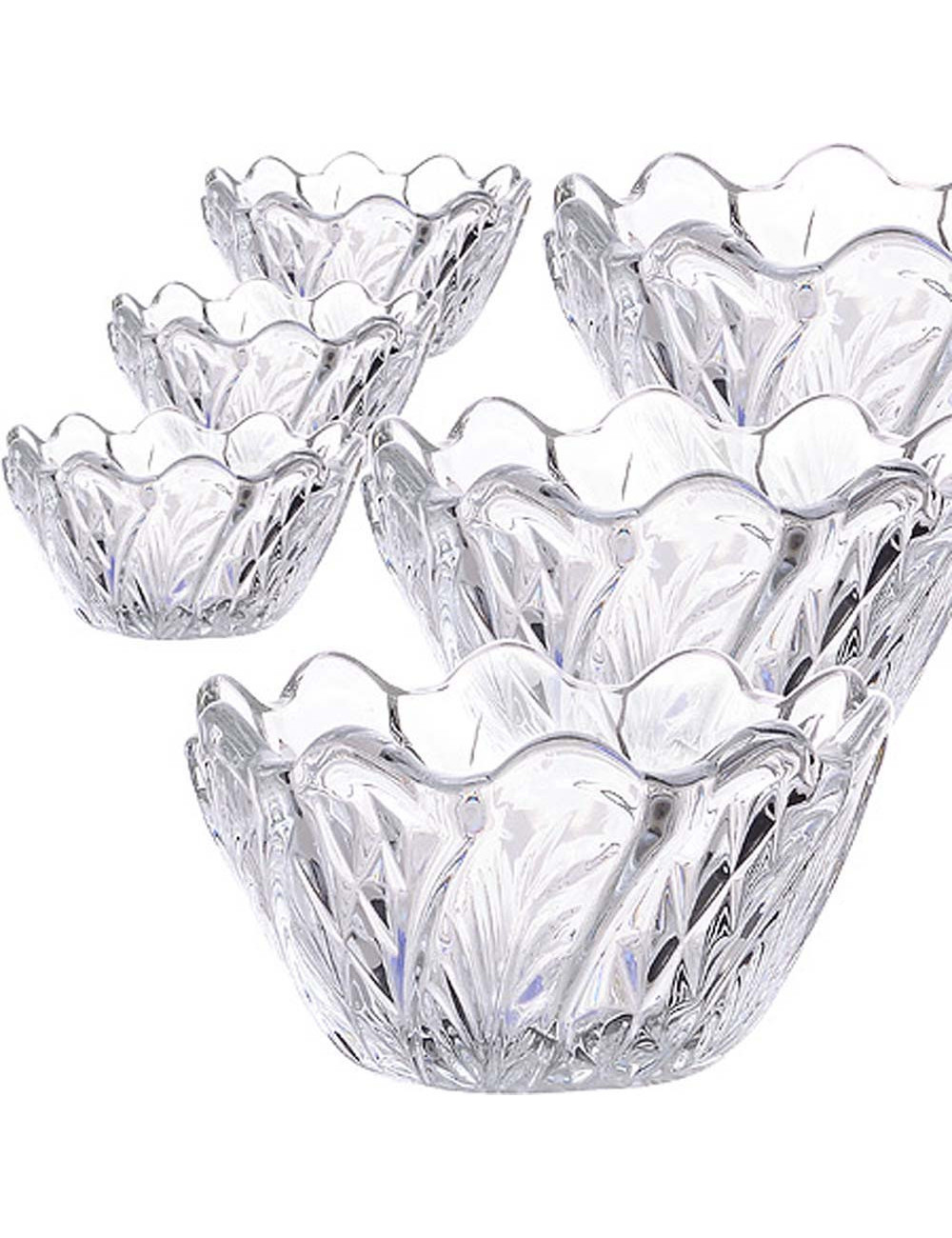 950 6PCS SET ماعون زجاج