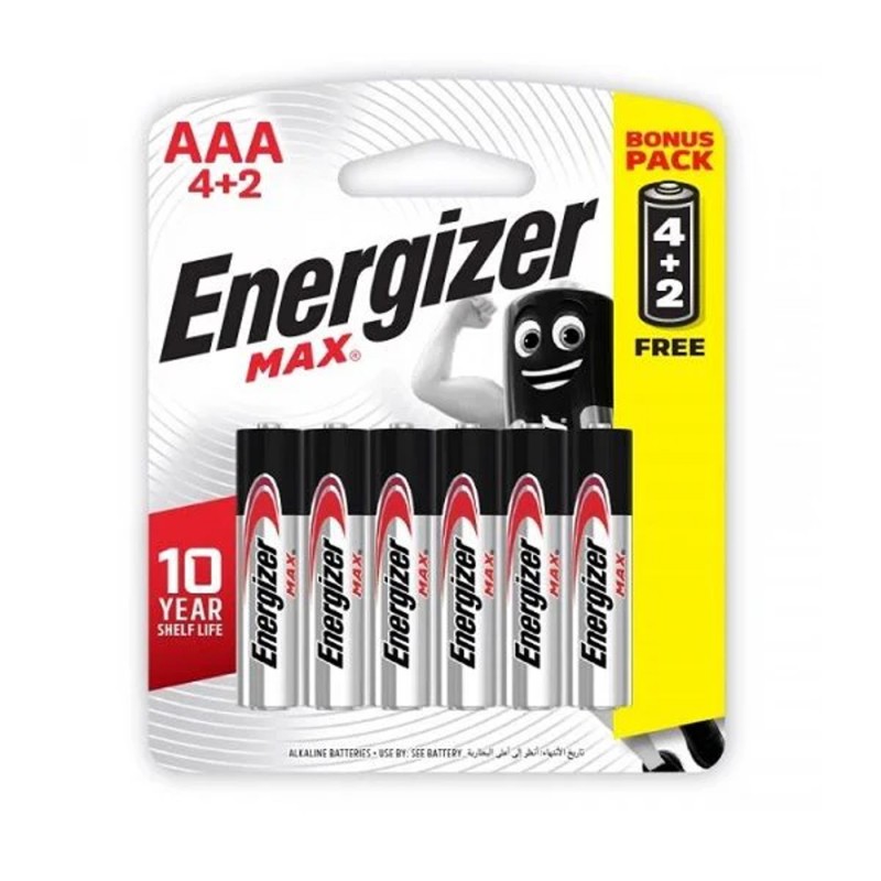 E9 1BP6 B4G2 ENERGIZER AA BATTERY SET 6 PCS/SET