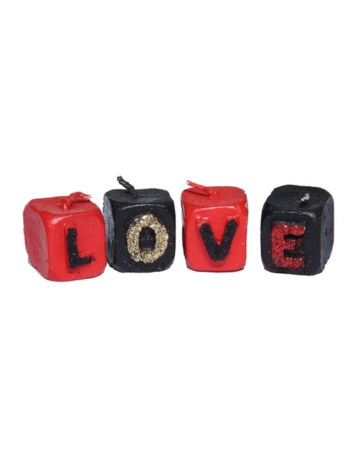 142405 LOVE CUBE CANDLE شمع يدوي