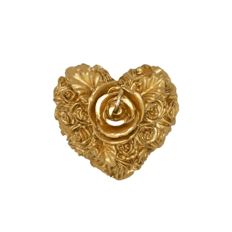 143273 SINGLE ROSE HEART CANDLE شمع يدوي