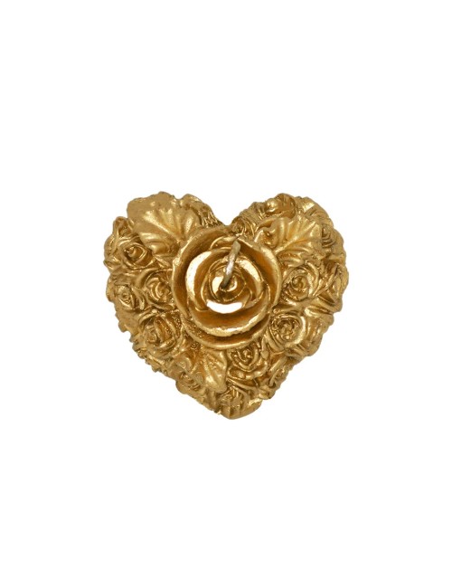 143273 SINGLE ROSE HEART CANDLE شمع يدوي