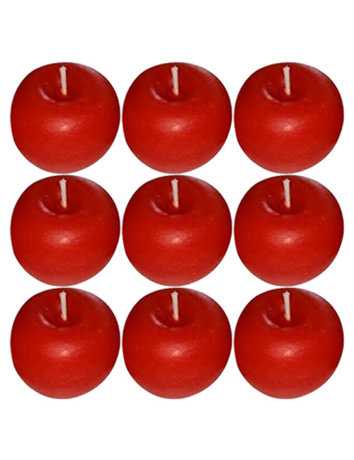 142726 APLLE SHAPE CANDLE 9PCS SET