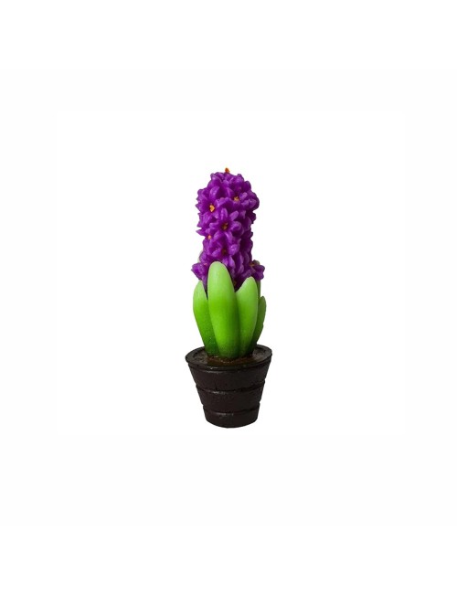139870 HYACINTH FLOWER CANDLE شمع يدوي