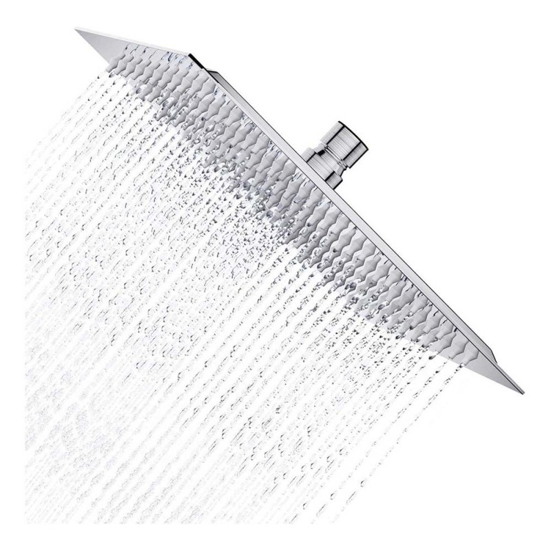 STEEL SHOWER SET CHROME SQUARE 30CM H.D