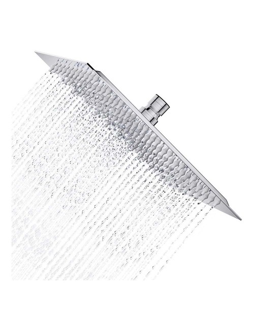 STEEL SHOWER SET CHROME SQUARE 30CM H.D