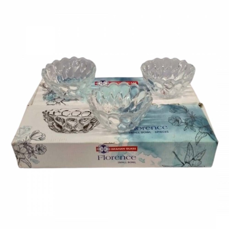 917 6PCS SET طقم ماعون زجاج