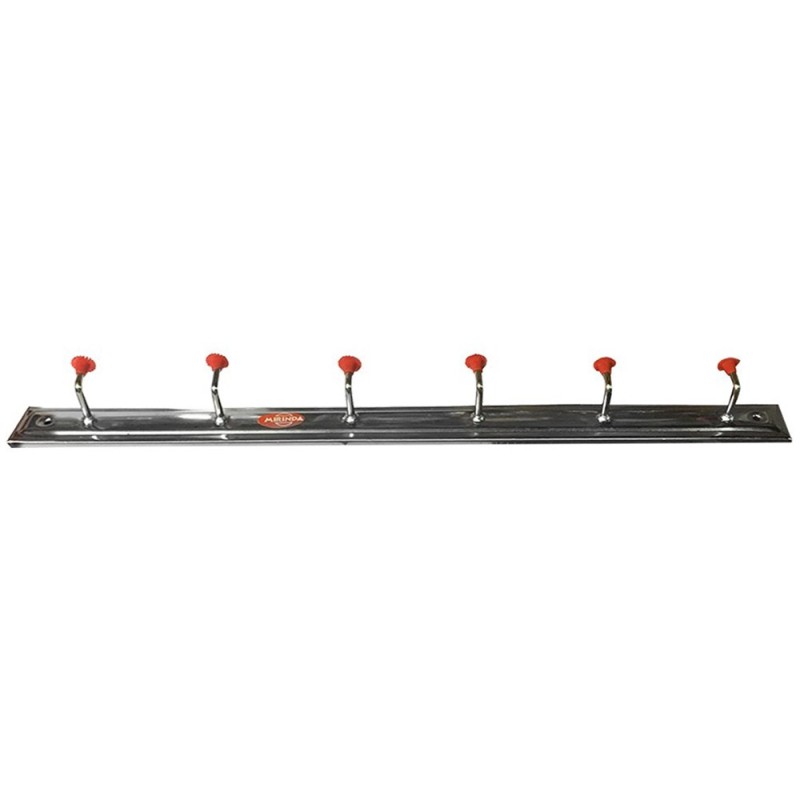 BEIGE CLOTH HANGER WITH 6 HOOKS