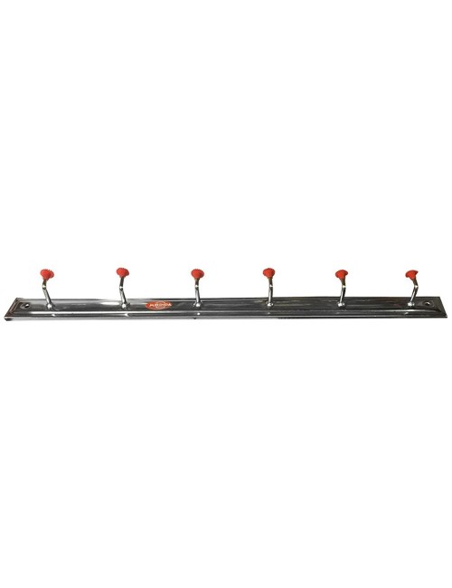 BEIGE CLOTH HANGER WITH 6 HOOKS
