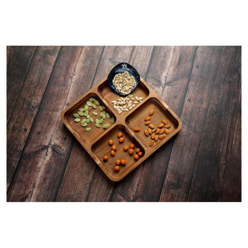 3007 WOODEN NUTS TRAY 25CM