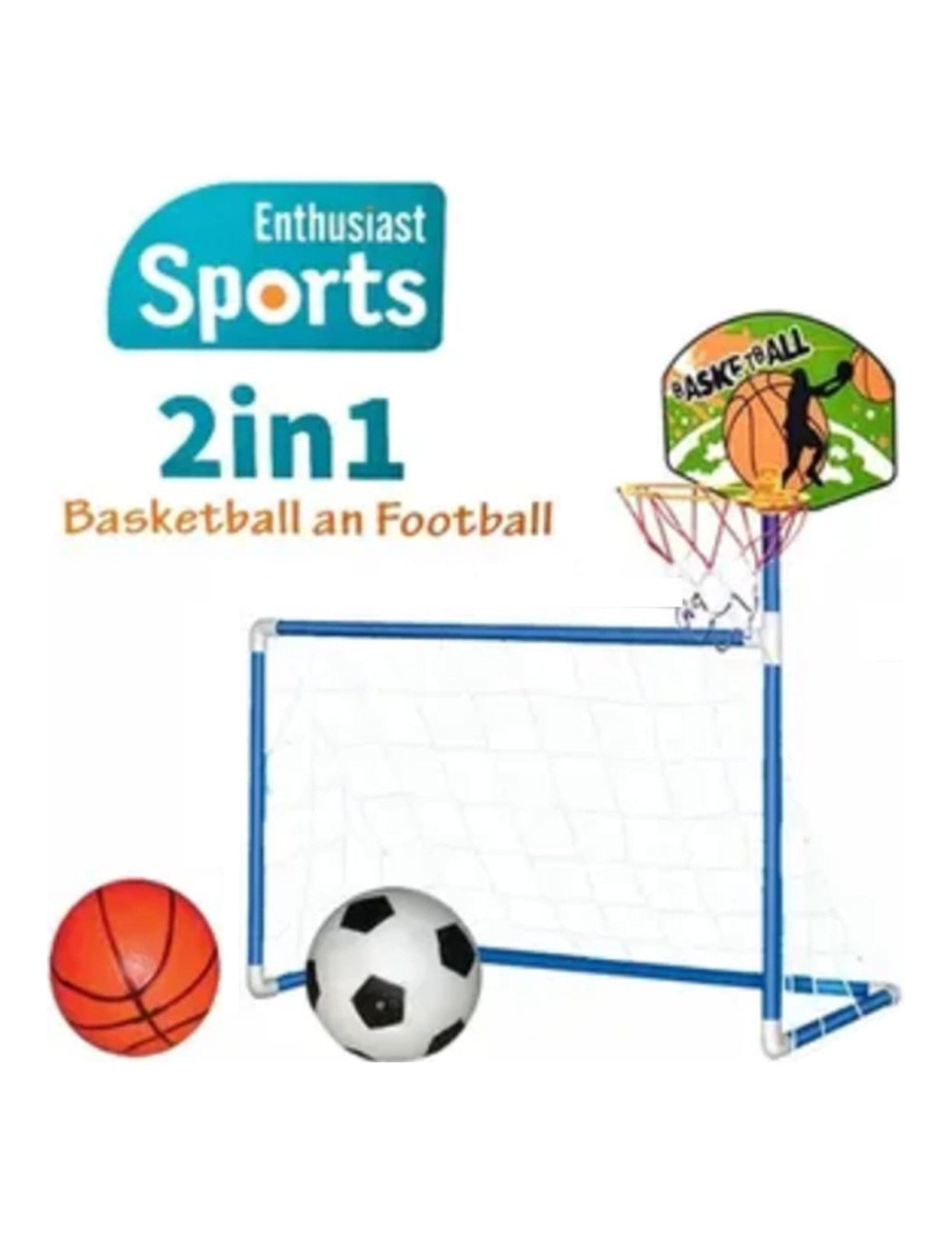 AX551-1 CHILDREN PORTABLE FOOTBALL BASKETBALL SET