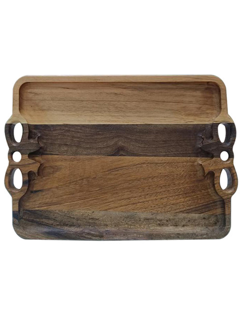 4007 WOODEN RECTANGULAR TRAY