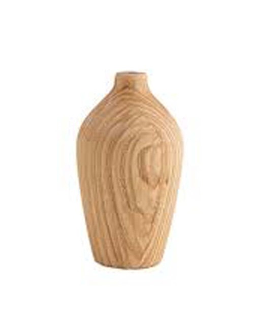 3042 WOODEN VASE 8CM