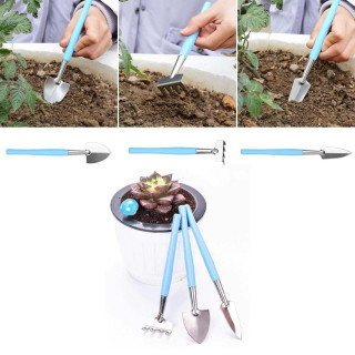SH-23 3PCS MINI GARDEN TOOL SET SHOVEL , TROWEL, RAKE