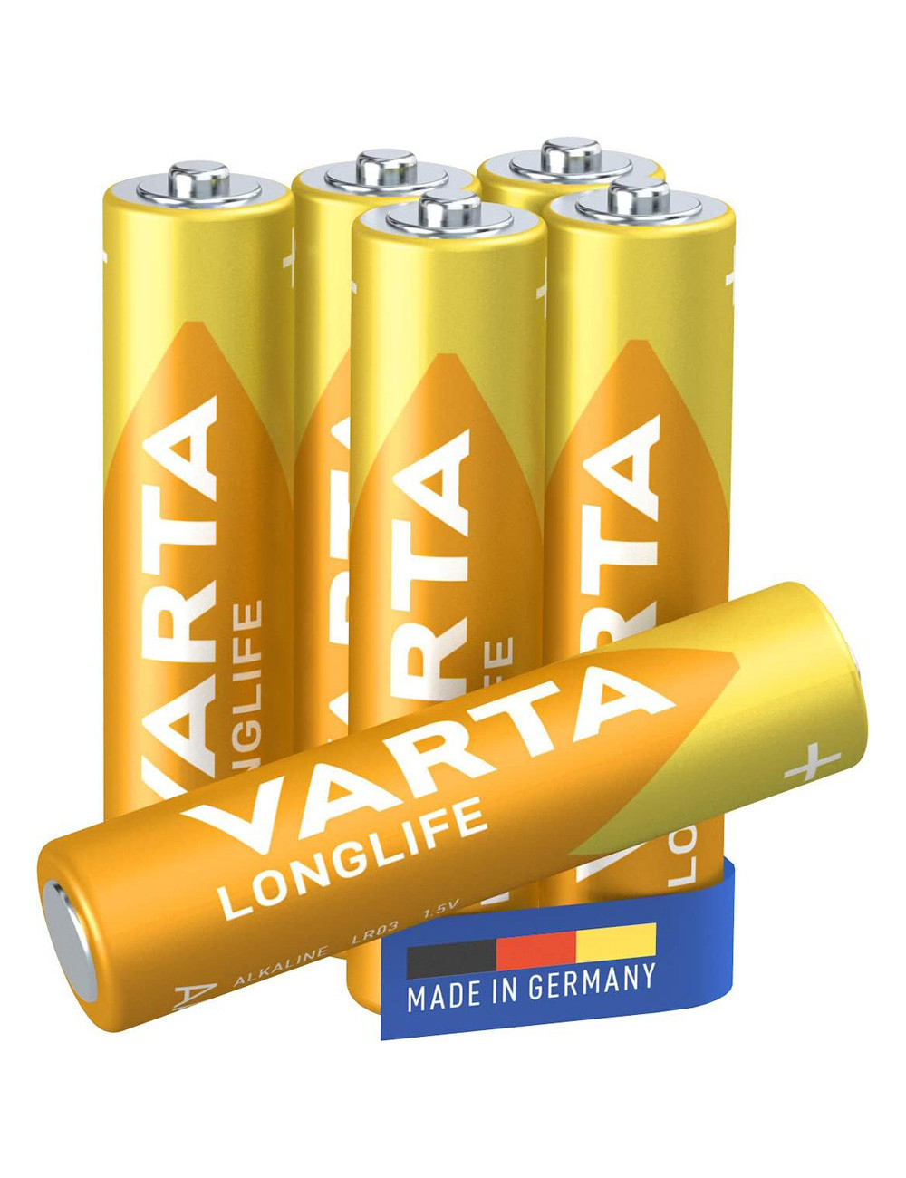 بطارات LONGLIFE حجم صغر جدا AAA كارت6*1حبھ الكالاين
