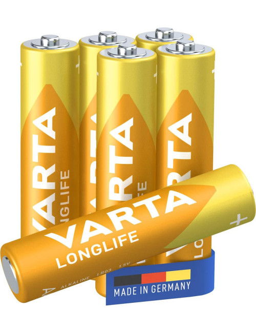 بطارات LONGLIFE حجم صغر جدا AAA كارت6*1حبھ الكالاين