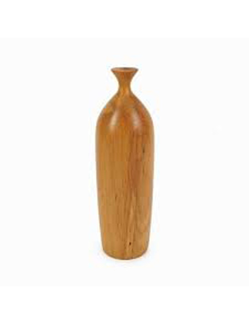 2005 WOODEN VASE 22CM
