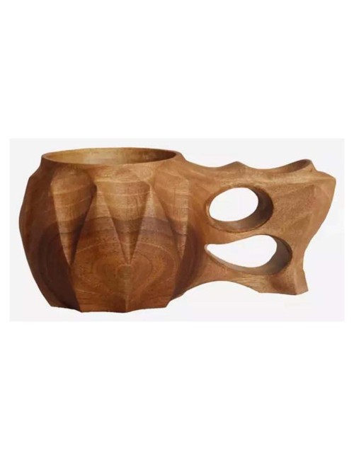2012 WOODEN DOUBLE HOLE HANDE MUG