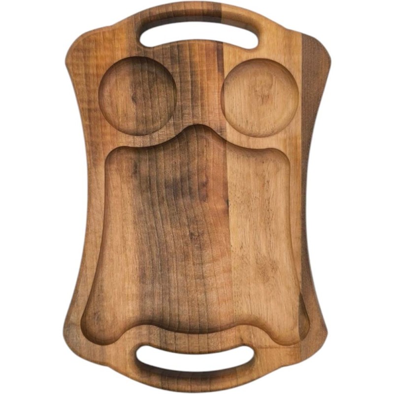 2040 WOODEN DOUBLE CUP TRAY